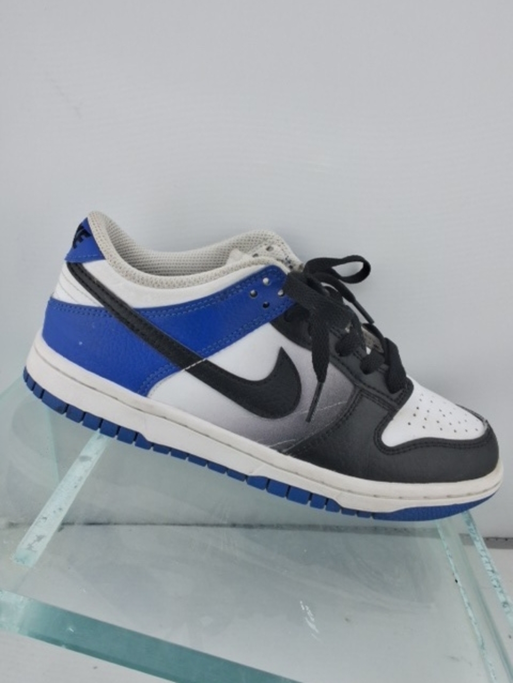 Nike Dunks Low-Top Sneaker in Black, White & Royal Blue